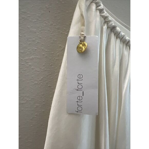 forte_forte Italy Size 0 IVORY Layered Design Silk Short Skirt - Picture 7 of 15